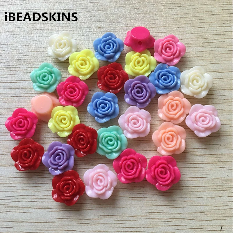 

20mm 345pcs/lot mix color color Acrylic Rose flower Beads for Chunky Necklace Jewelry