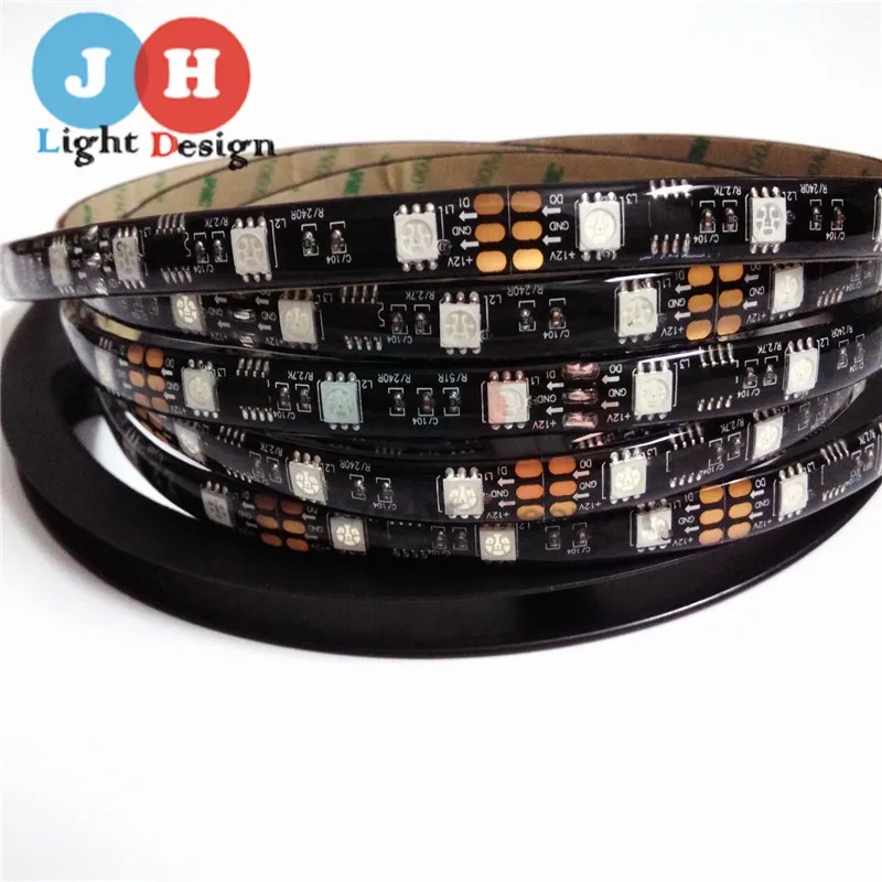 2M 5M WS2811 DC12V 30 48 60leds m RGB Addressble font b LED b font font