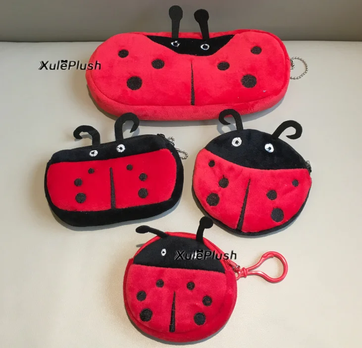 6-21CM Multi Designs, Ladybug Etc. Stuffed Plush BAG Toy For Gift, Key Chain Pendant Plush Toys