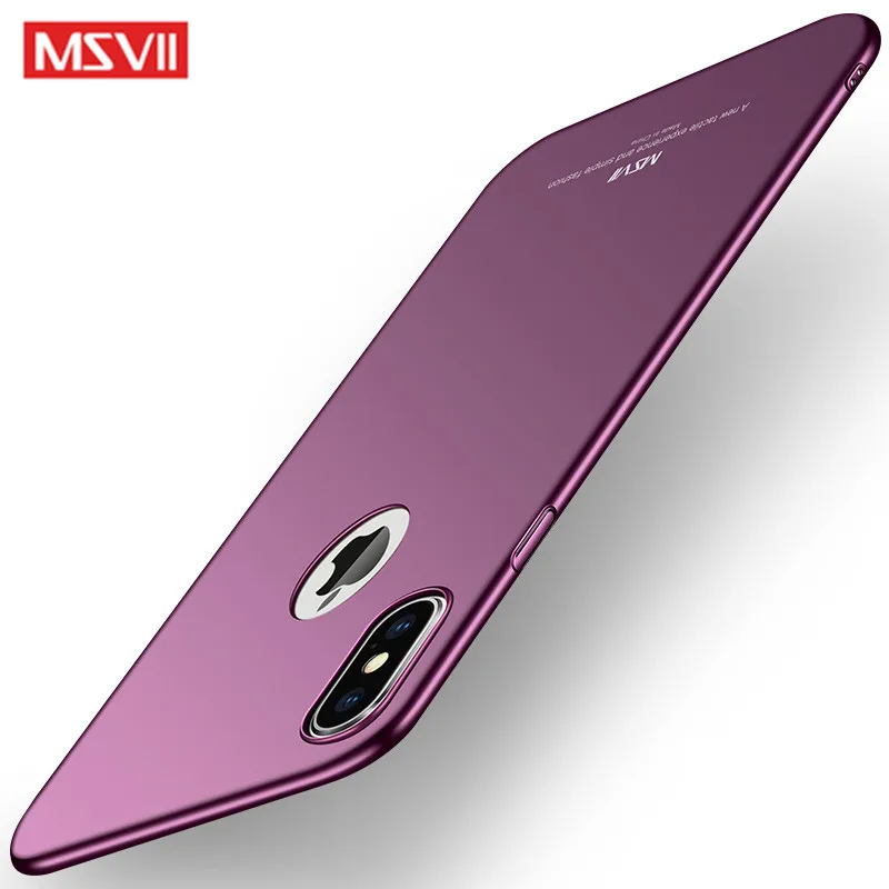

MSVII coque For Iphone XS Max case luxury Ultra-thin Full Protection PC Hard phone back cover For Apple iPhone XS XR X 10 cases