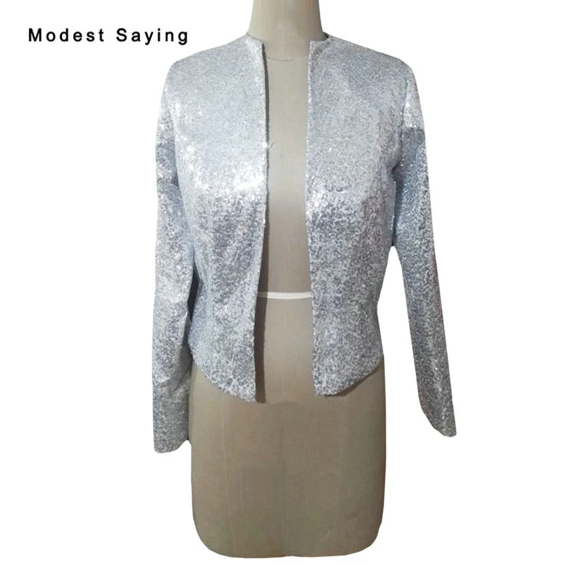 silver evening shrug bolero