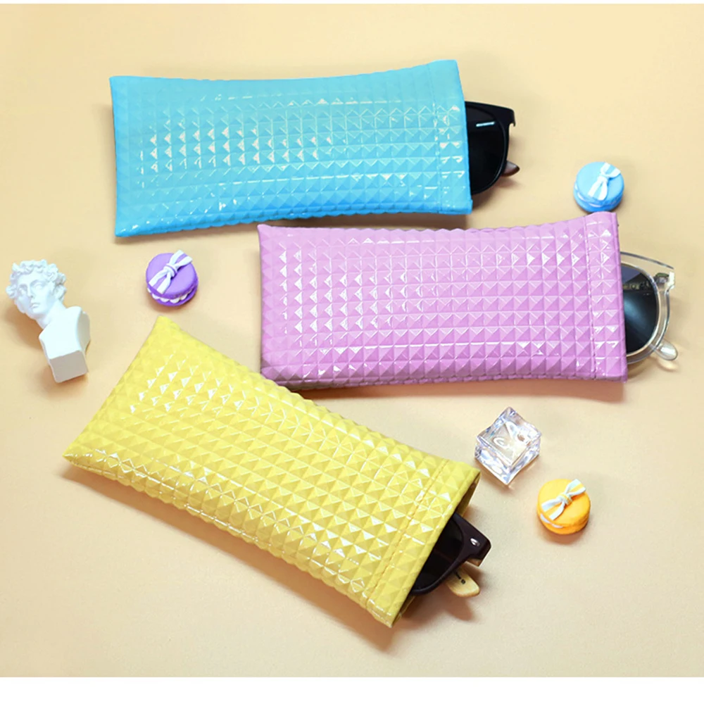 

SOL DE ORO Macaron Fashion New Sunglasses Bag PVC Bullet Portable Eyewear Case Luxury Waterproof Glasses Storage Bag