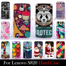 For LENOVO S820 4 7 inch Case Hard Plastic Mobile Phone Cover Case DIY Color Paitn