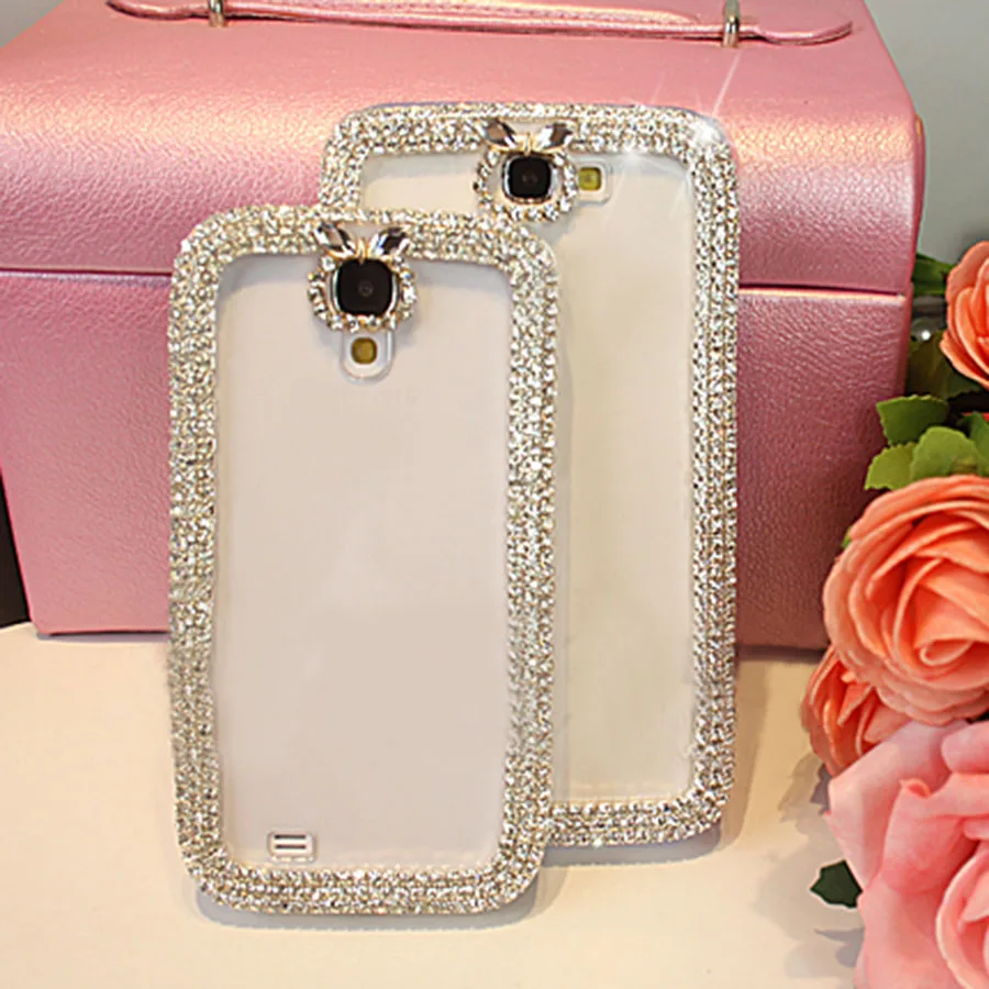 

Clear Hard Case For Samsung Galaxy S4 Mini S3 Note 3 Neo N7505 Note 2 Phone Cover Case Luxury Bling Diamond Rhinestone Fundas
