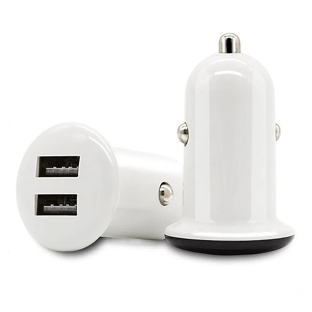 

USB Auto In Car Charger Adapter 2Port Fast Charging Mini Dual 2 Port 12V USB Cigarette Lighter Power Adapters Car Styling/1.4