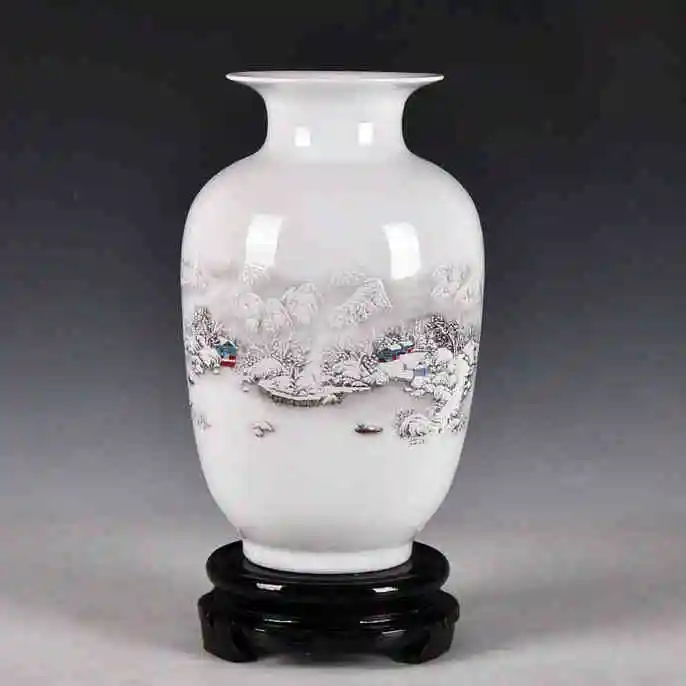 Бесплатная доставка керамические вазы Jingdezhen в старинном стиле для украшения