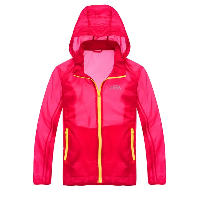 3 color Outdoor kids Jacket Waterproof children thin light veste Hiking