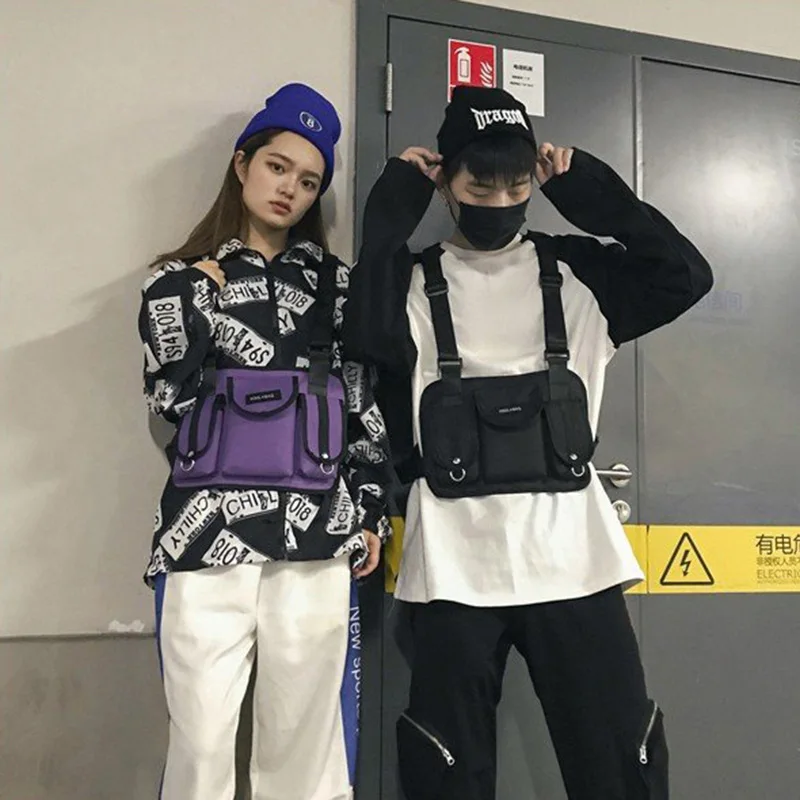 Hot Fashion Women Chest Bags INS Popular Outdoor Sport Waist Crossbody PUBG Female Bolsa Personality Unisex Shoulder Bag SS3498 (24)