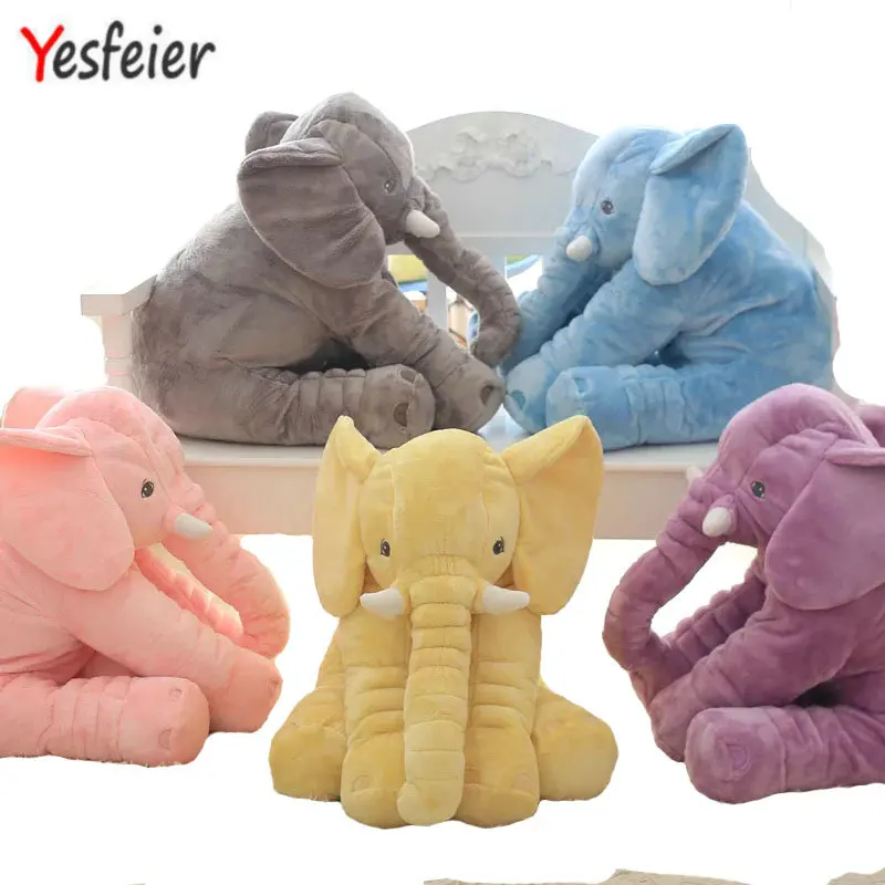 

38/60cm 6 colors Baby Animal Elephant Style Doll Stuffed Elephant Plush Pillow Kids Toy for Children Room Bed Decoration Toys