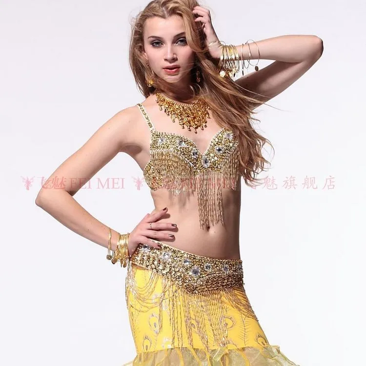 Belly dance costumes senior senior hand made beads tassel 830