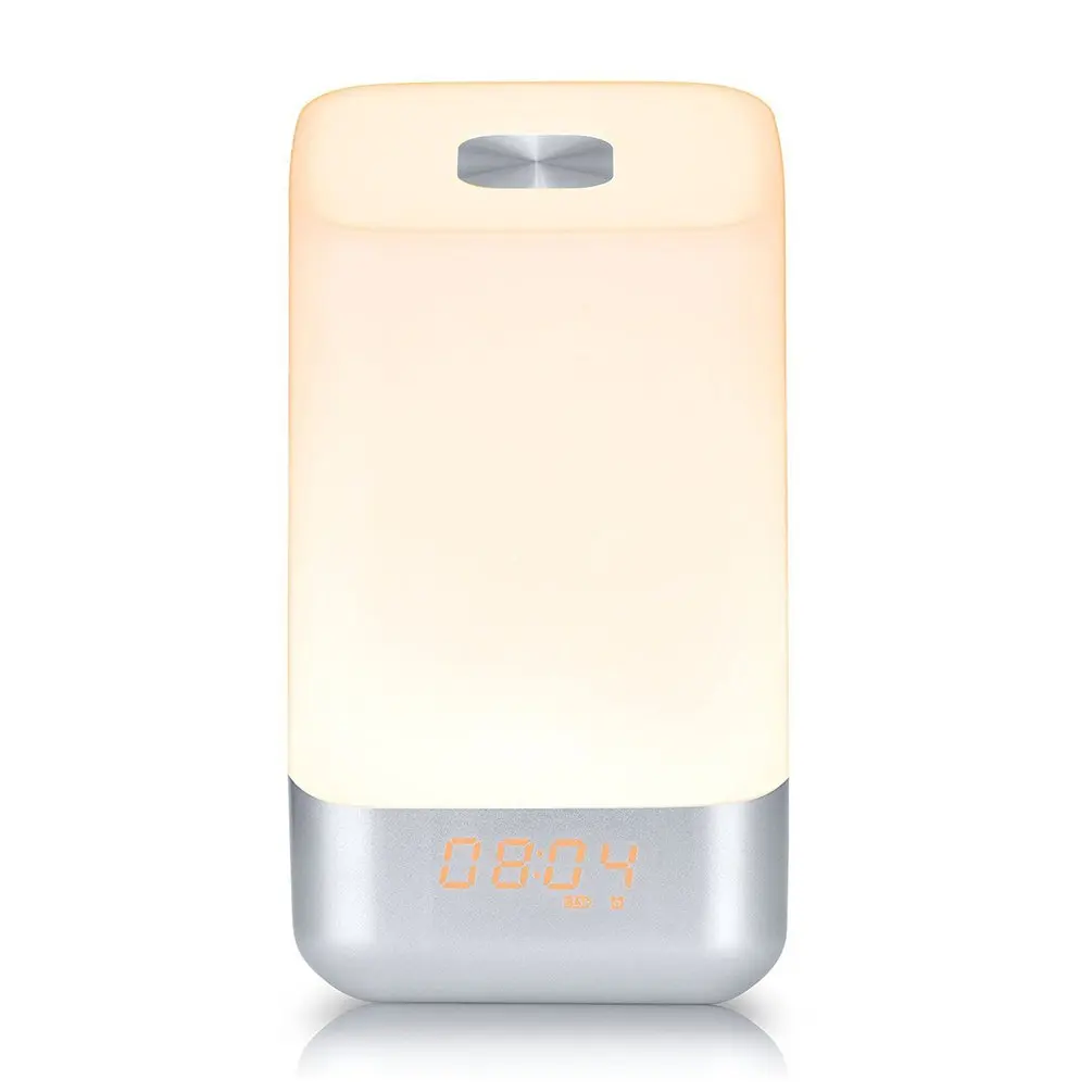 

Multifunction Bedside Lamp Simulate The Sunrise Natural Awakening Alarm Clock Light Simulate The Sunrise Colorful Get Up Light
