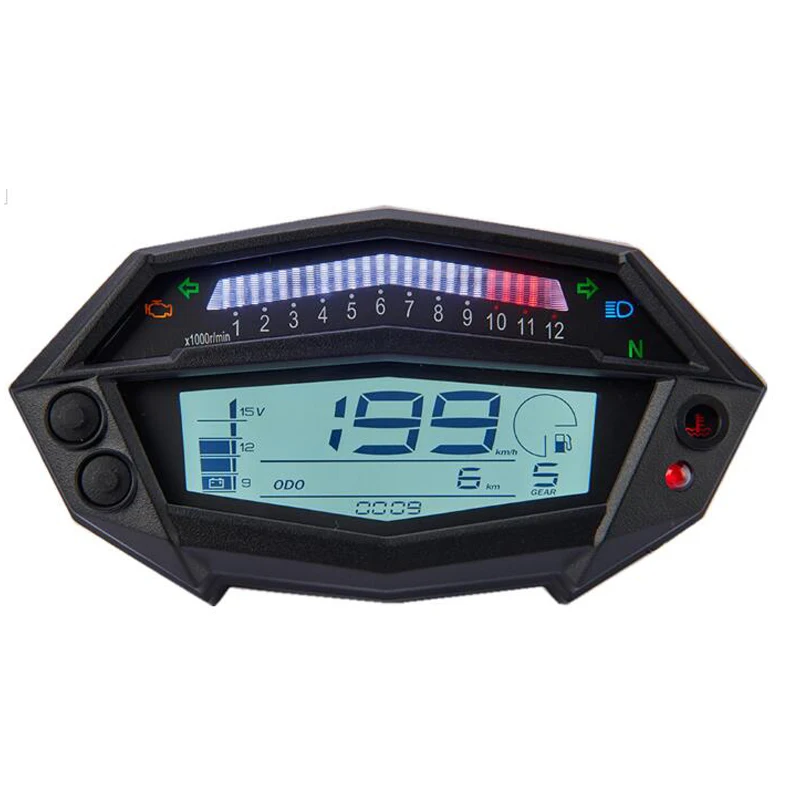 

Motorcycle Tachometer Hour Meter LCD Instrument Odometer KOSO Modified Instrument