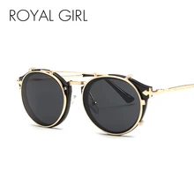 Королевский солнечные очки для девочек Для женщин стрела Классический Ретро Круглый Оттенки мужской винтажная, брендовая, дизайнерская очки в стиле унисекс солнечные очки ss300