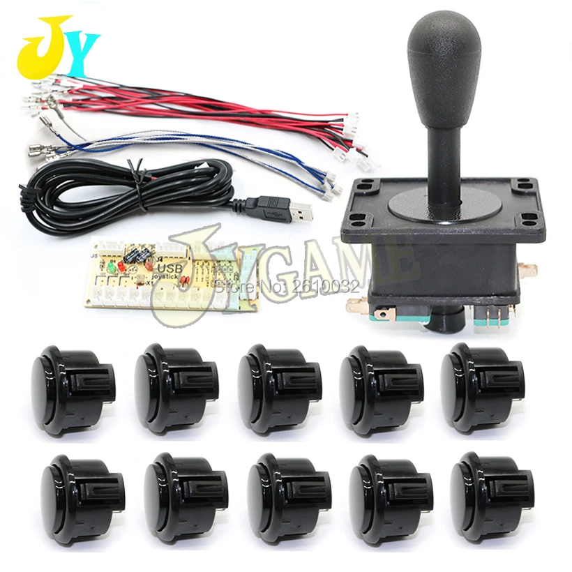 Happ джойстик DIY Kit Zero Delay Arcade USB энкодер для ПК аркадная копия Sanwa 30 мм кнопки Аркады