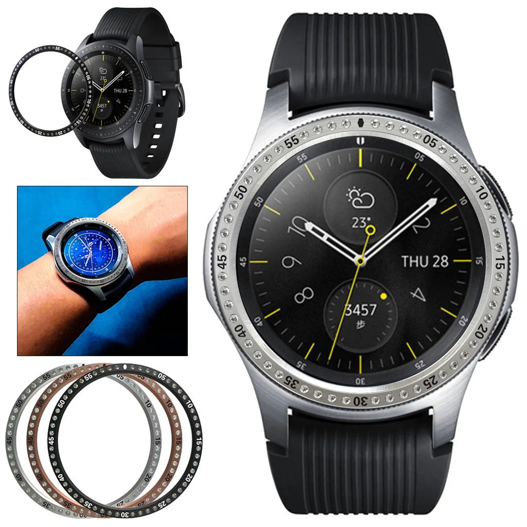 Чехол для часов украшение Samsung Galaxy Watch 42 мм клейкая крышка с кольцом устойчивый к
