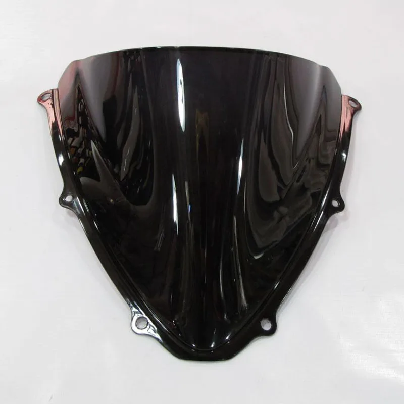 5 цветов лобовое стекло для 2006 2007 Suzuki GSXR GSX-R 600 750 K6 06-07 Ветер экрана Double bubble спереди Аксессуары для мотоциклов - Цвет: Черный