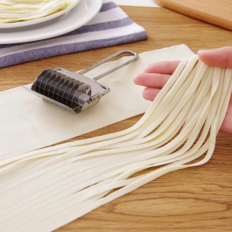 

Stainless Steel Spaghett Noodle Maker Lattice Roller Docker Dough Cutter Tool Kitchen Helper Cake decorating tools 25