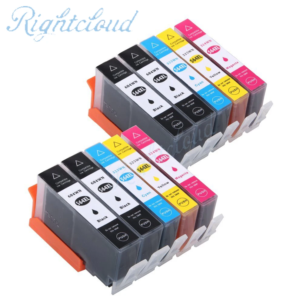 10Pack Compatible for HP 564XL ink Cartridge High Yield 2 Set Used in For HP Photosmart 5520 