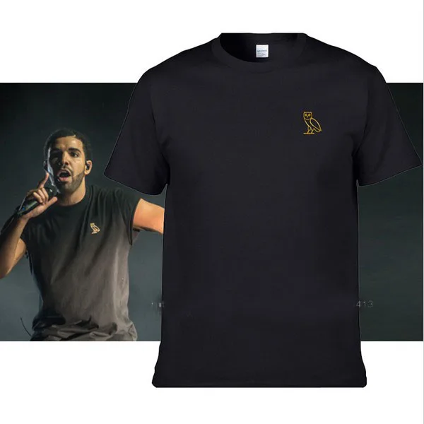 Camisa Dos Homens T De Ovo Drake Ovoxo Coruja Ouro T Camisas De Algodão Homem Encabeça Tee Vistas Dos Homens Marca De Moda Verão Roupas De Hip Hop T Shirt Engraçado Clothing Heart T Shirt
