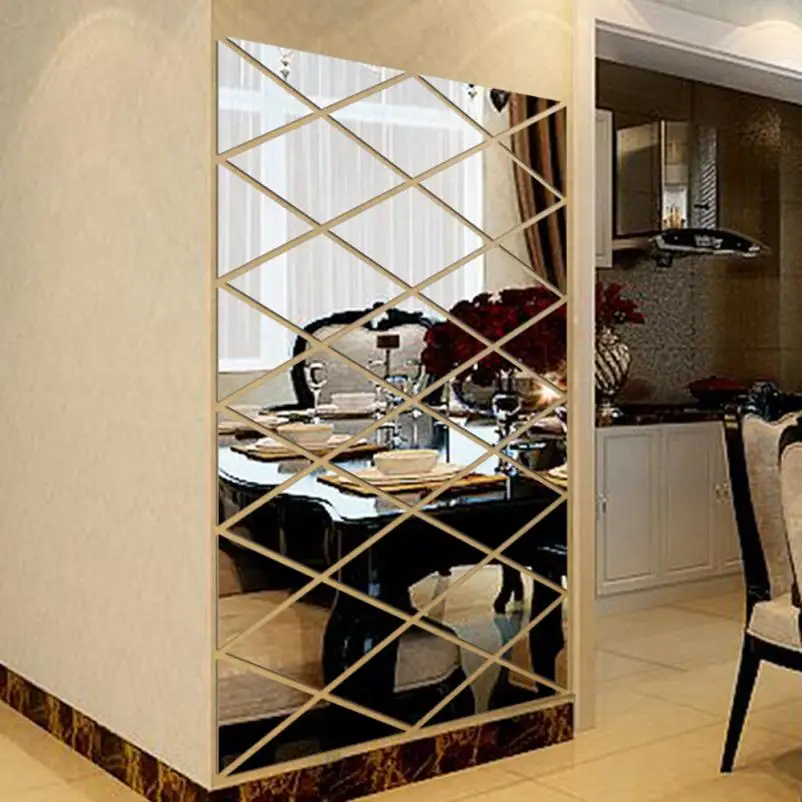 

2018 DIY 3D Stickers Mirror Sticker Home Livingroom Decoration M15