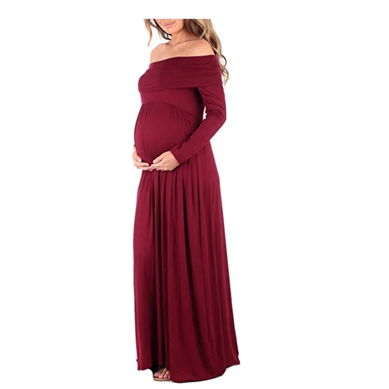 Women Pregnant Maternity Clothes Dress Cotton Maternity Dresses for Photo Shoot Photography Prop Plus Size Maxi Dress цена Women Pregnant Maternity Clothes Dress Cotton Maternity Dresses for Photo Shoot Photography Prop Plus Size Maxi Dress цены онлайн