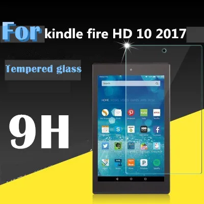 Защита экрана для Amazon Kindle Fire HD10 HD 10 2017 1 дюймов планшет 0 3 мм 9H закаленное стекло