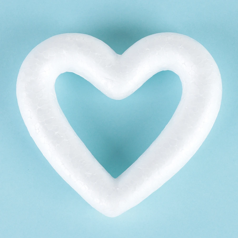 Wedding Valentine's Day Foam Ball White Hollow Heart Ornament Crafts Heart-shaped For DIY Christmas Party Decoration Supplies