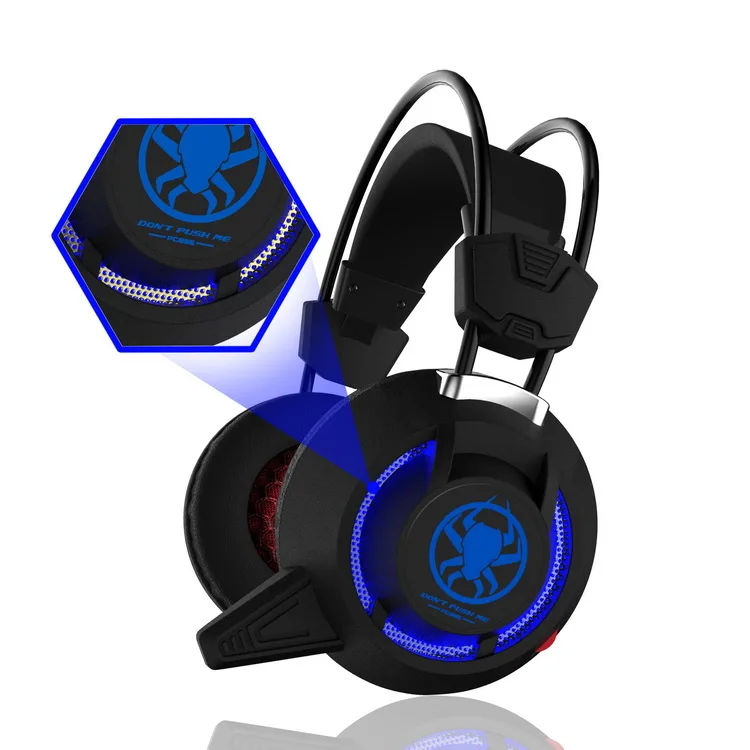 

Usb Led Light Gaming Headphone 2.2m Cable Over Ear Game Headset PLEXTONE PC835 Wired Earphone Headphone with Mic for Computer PC