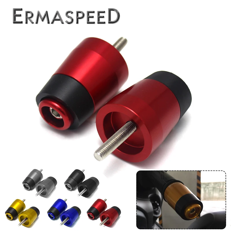 

Pair Motorcycle CNC Aluminum Plug Block Handlebar Bar Ends Balance Pads Sliders for Yamaha XMAX 250 X-max 300 2017 2018