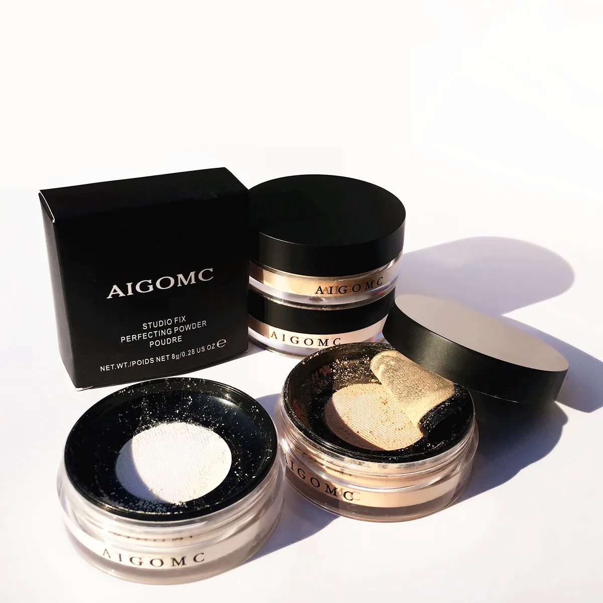 AIGOMC порошок Косметика для лица Smooth Loose Powder макияж Прозрачная отделка Водонепроницаемый Loose Powder