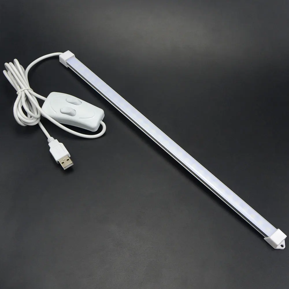Светодиодный светильник 5 в 2835 SMD 3014 30 светодиодный s 35 см USB жесткий трубка лампа