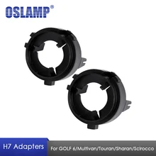 Oslamp H7 светодиодный фары Цоколь для ламп держатели гнезда адаптеров для VW Volkswagen GOLF 6 Multivan Touran Sharan Scirocco Автомобильный светодиодный