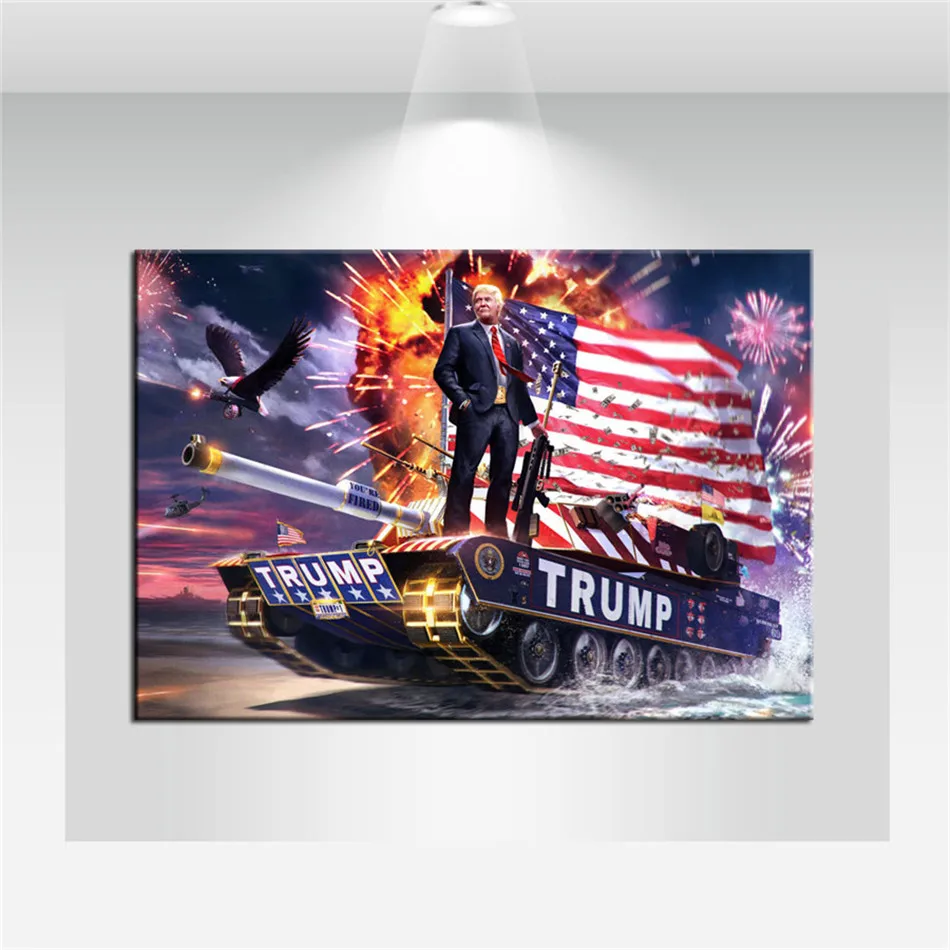 Дональд Трамп HD холст печать живопись художественное оформление Современный