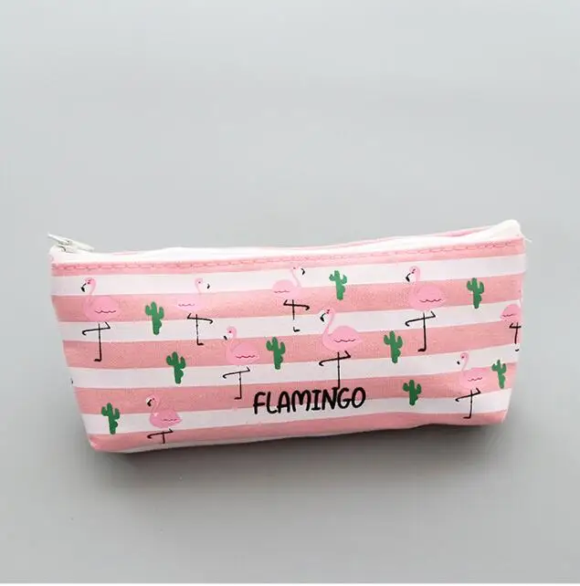 Холщовый Полосатый чехол-карандаш для девочек, милый геометрический розовый чехол-карандаш, сумка для ручек, канцелярская сумка для школьных принадлежностей escolar - Цвет: G