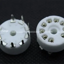 10 шт./лот 9pin трубка держатель GZC9-A небольшой 9-контактный разъем тубус-держатель розетка для 12AX7 EL84 6DJ8 6922