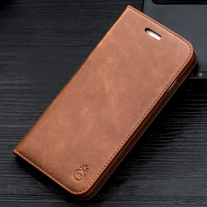 Musubo Genuine Leather Flip Case For iPhone 8 Plus 7 Plus Luxury Wallet Fitted Cover For iPhone X 6 6s SE 2020 Cases Coque capa