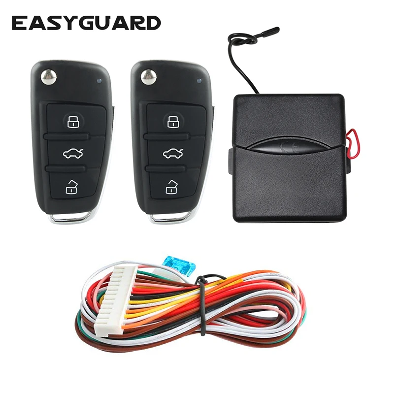 

EASYGUARD Universal auto car keyless entry system remote lock unlock remote trunk release remote car locating 433.92Mhz