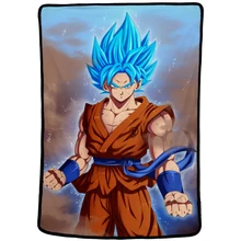 EHOMEBUY 3D Blanket Anime Dragon Ball Goku 3D Print Flannel Hotel Home Sofa Decoration Spring Autumn