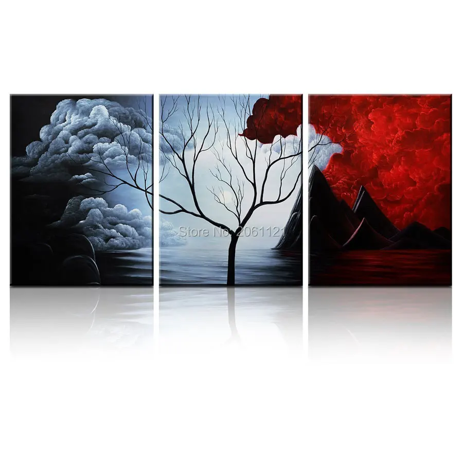 Vergelijk prijzen op red abstract painting online winkelen ...