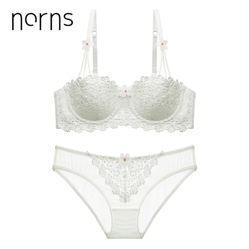Norns/Модный комплект нижнего белья с открытыми чашечками кружевное нижнее белье
