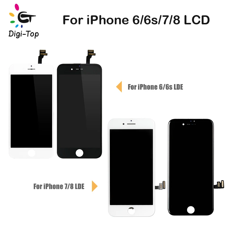 

10PCS/LOT LCD Screen For iPhone 6 6S 7 8 Display 3D Touch Screen Assembly Digitizer AAA+++Replacement Pantalla For iPhone 7 LCD