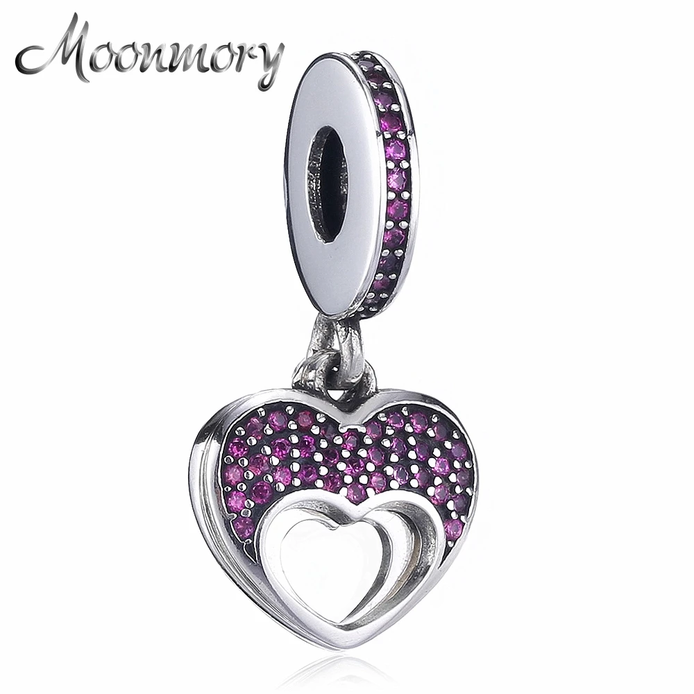 Silver Love Heart Charms 1