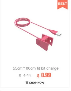Сменное зарядное устройство зарядный кабель зарядный шнур для FitBit Charge 2 сердечного ритма и Фитнес браслет 55 см 100 см
