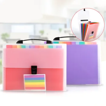 

Mini Bill Receipt File Bag 13 Grids A6 Document Bag Pouch Folder Organizer File Holder High quality