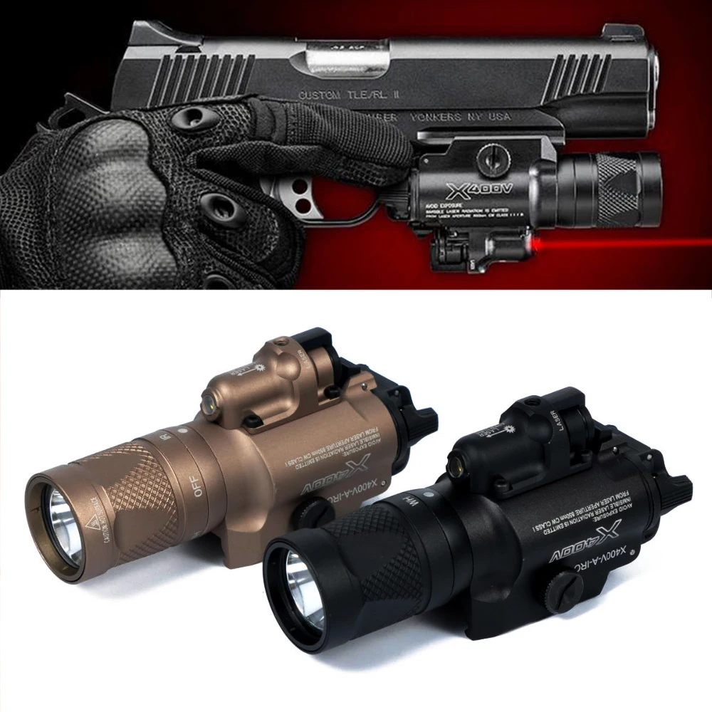 New X400V IR Night Vision Weapon Light Combo Laser Tactical hunting