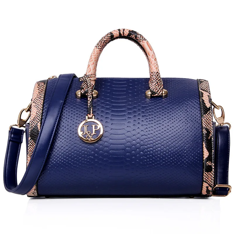 2015 new Fashion PU leather font b bag b font ladies Serpentine tote Shoulder font b