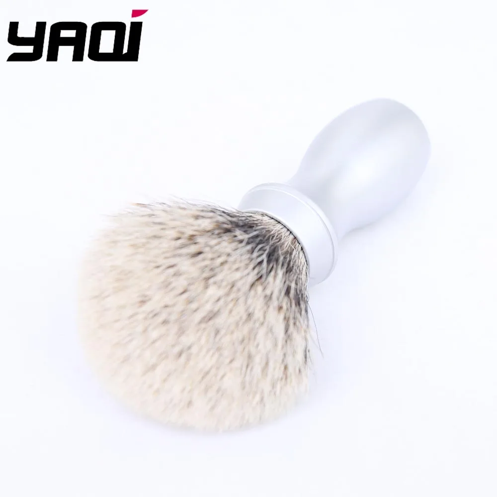 Yaqi 24 мм лучшие волосы барсука с металлической ручкой мужские щетки для бритья