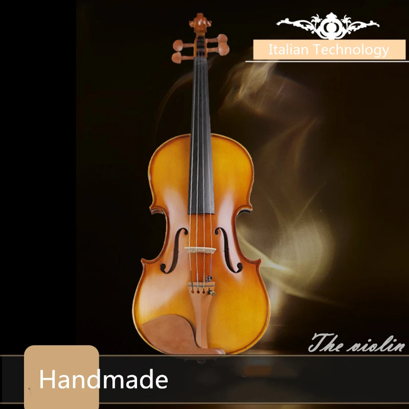 

Performance Handmade Violin Technology Pattern 4/4 3/4 1/2 Adult Solid Wood Grading violin TL001-3A