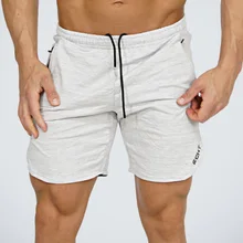 Новые модные мужские спортивные шорты, брюки, хлопковые спортивные штаны для бодибилдинга, фитнеса, шорты для бега, повседневные спортивные мужские шорты