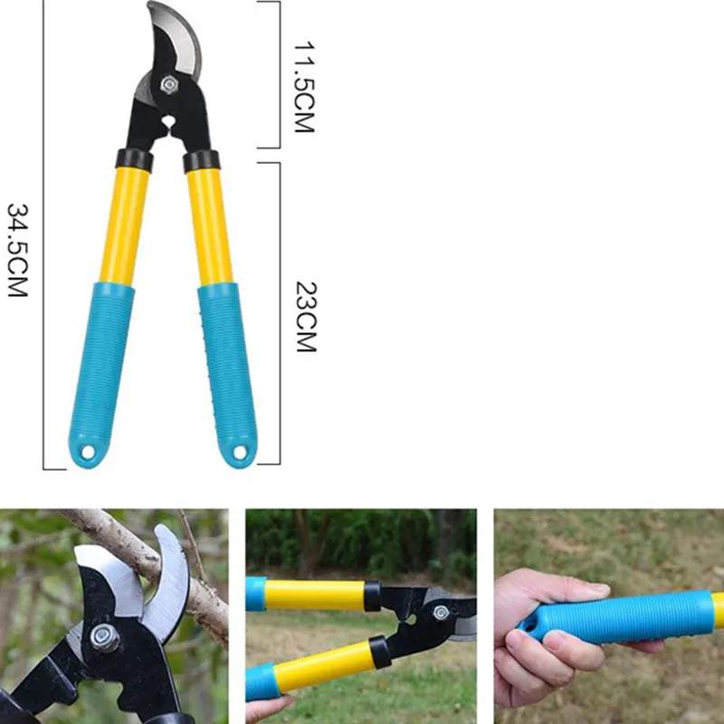 Najtaniej Stal wysokowęglowa ostre nożyce ogrodnicze podnośniki długa rączka drzewo bonsai nożyce do gałęzi na narzędzia ogrodnicze